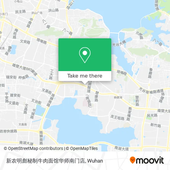 新农明彪秘制牛肉面馆华师南门店 map