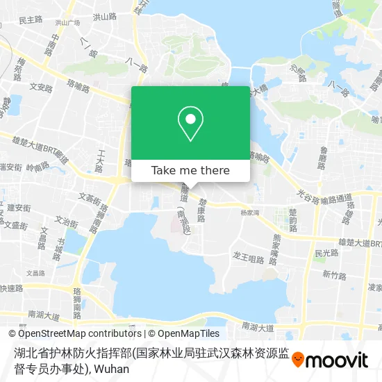 湖北省护林防火指挥部(国家林业局驻武汉森林资源监督专员办事处) map