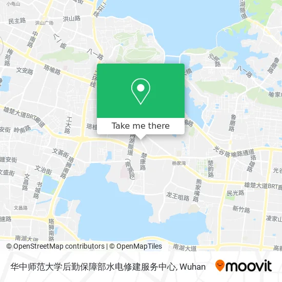 华中师范大学后勤保障部水电修建服务中心 map