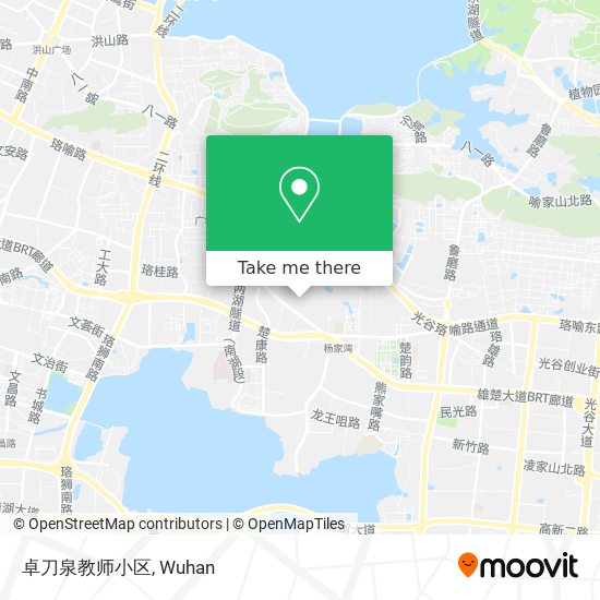 卓刀泉教师小区 map