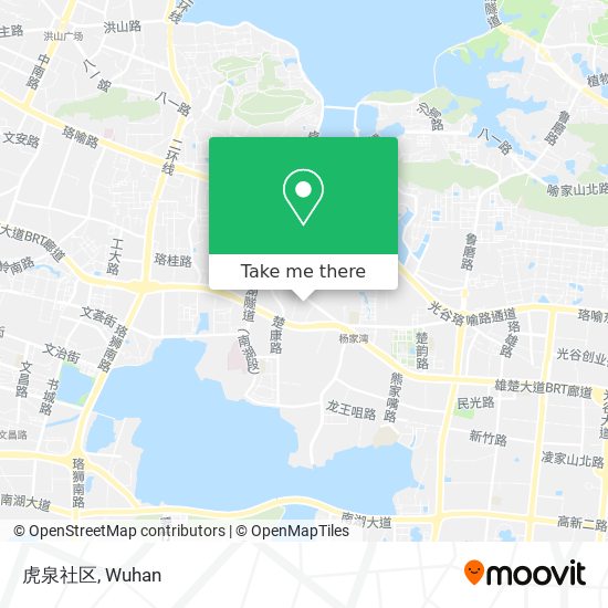 虎泉社区 map