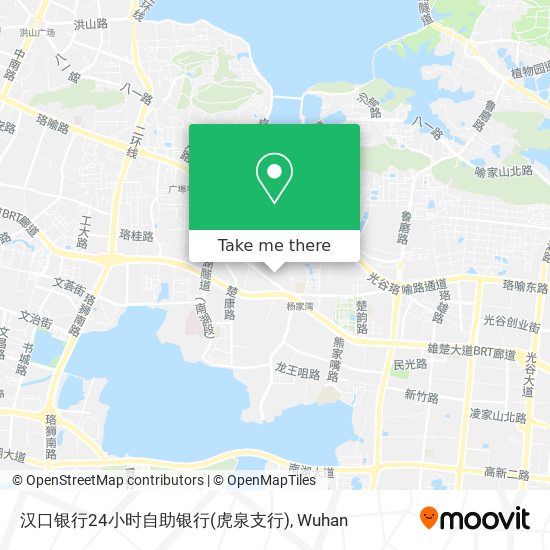 汉口银行24小时自助银行(虎泉支行) map