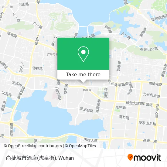尚捷城市酒店(虎泉街) map