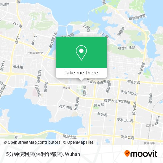 5分钟便利店(保利华都店) map