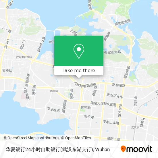 华夏银行24小时自助银行(武汉东湖支行) map
