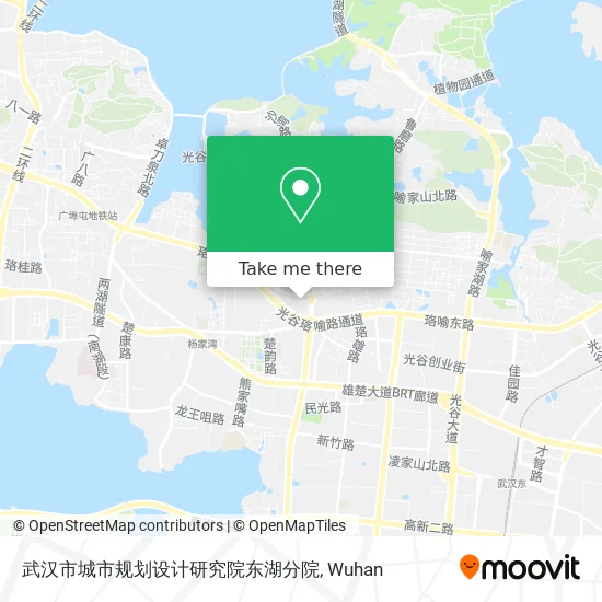 武汉市城市规划设计研究院东湖分院 map