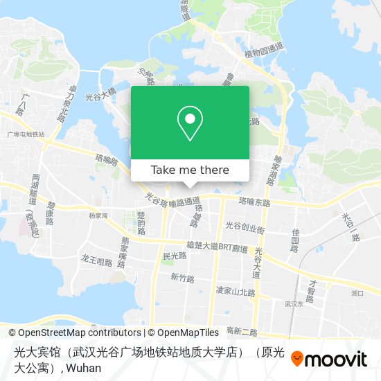 光大宾馆（武汉光谷广场地铁站地质大学店）（原光大公寓） map