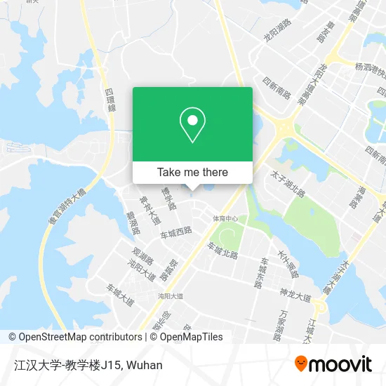 江汉大学-教学楼J15 map