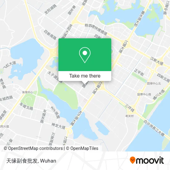 天缘副食批发 map