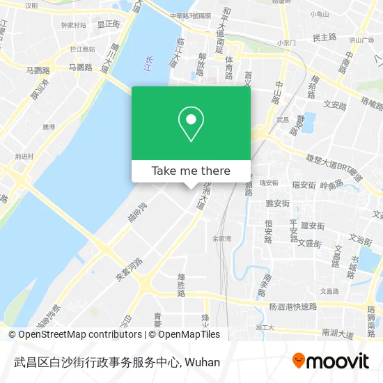 武昌区白沙街行政事务服务中心 map