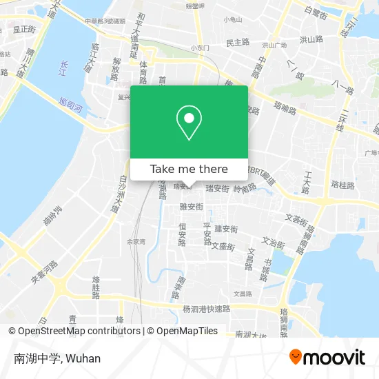 南湖中学 map