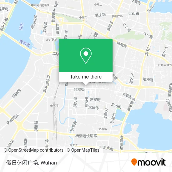 假日休闲广场 map