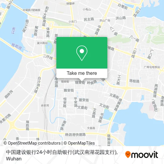 中国建设银行24小时自助银行(武汉南湖花园支行) map