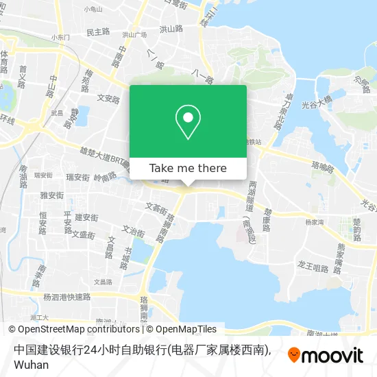 中国建设银行24小时自助银行(电器厂家属楼西南) map