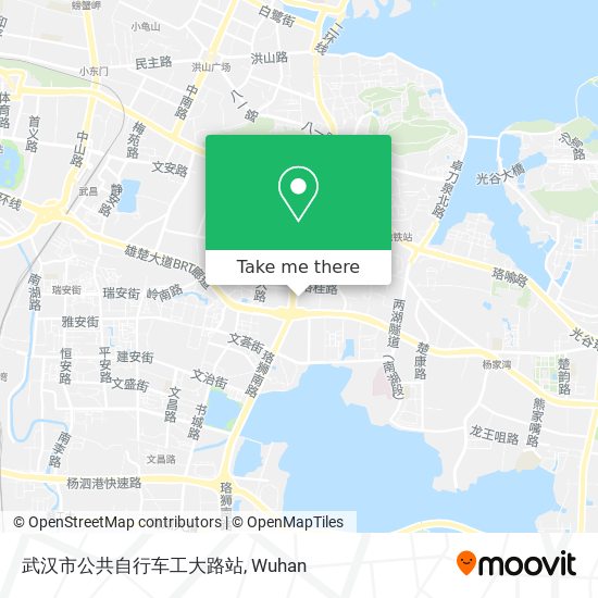 武汉市公共自行车工大路站 map