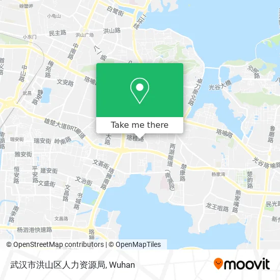 武汉市洪山区人力资源局 map