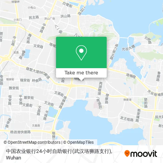 中国农业银行24小时自助银行(武汉珞狮路支行) map