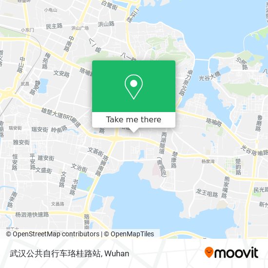 武汉公共自行车珞桂路站 map