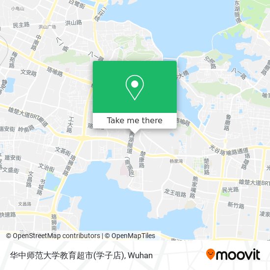 华中师范大学教育超市(学子店) map