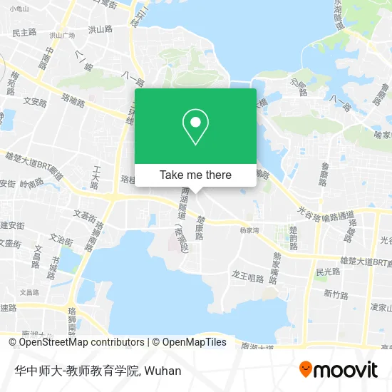华中师大-教师教育学院 map