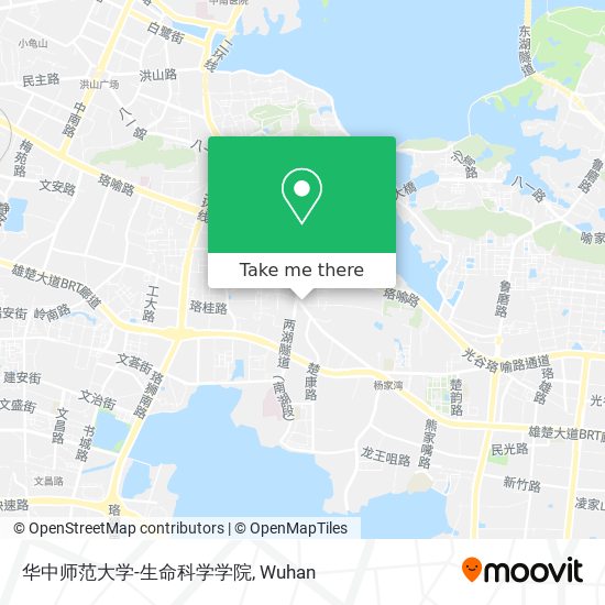 华中师范大学-生命科学学院 map