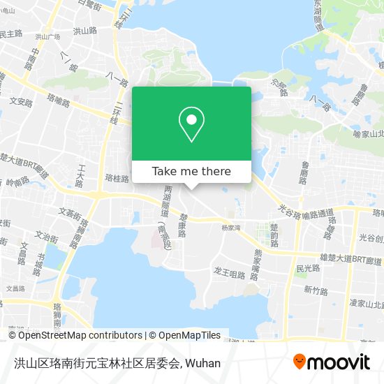洪山区珞南街元宝林社区居委会 map