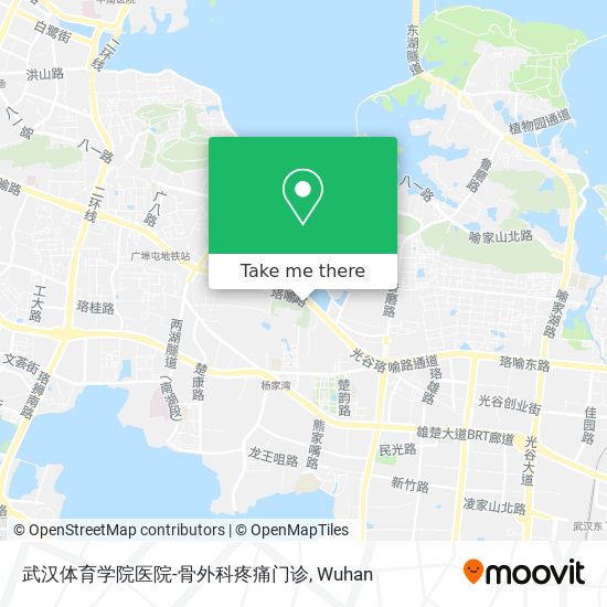武汉体育学院医院-骨外科疼痛门诊 map