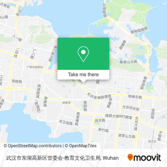 武汉市东湖高新区管委会-教育文化卫生局 map