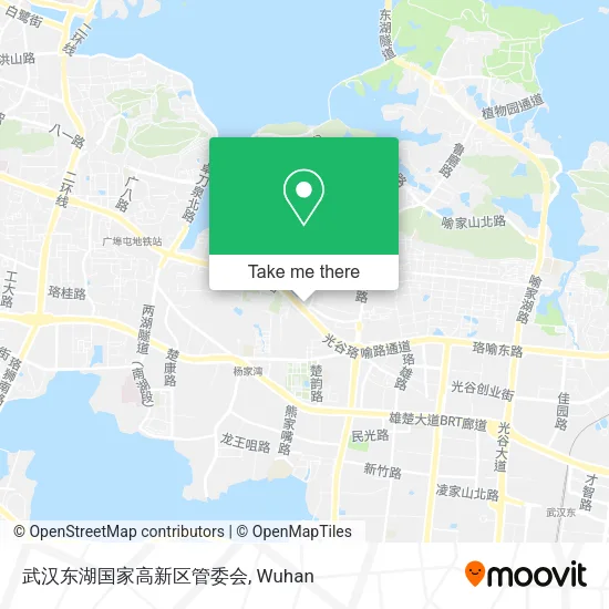 武汉东湖国家高新区管委会 map