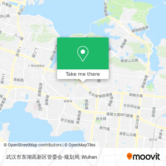 武汉市东湖高新区管委会-规划局 map