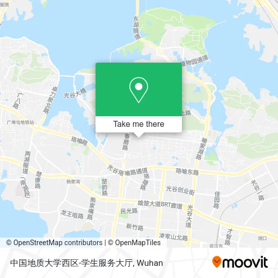 中国地质大学西区-学生服务大厅 map