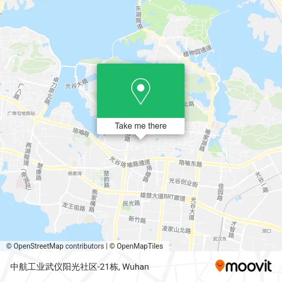 中航工业武仪阳光社区-21栋 map
