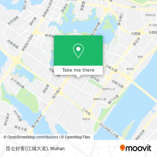 昆仑好客(江城大道) map