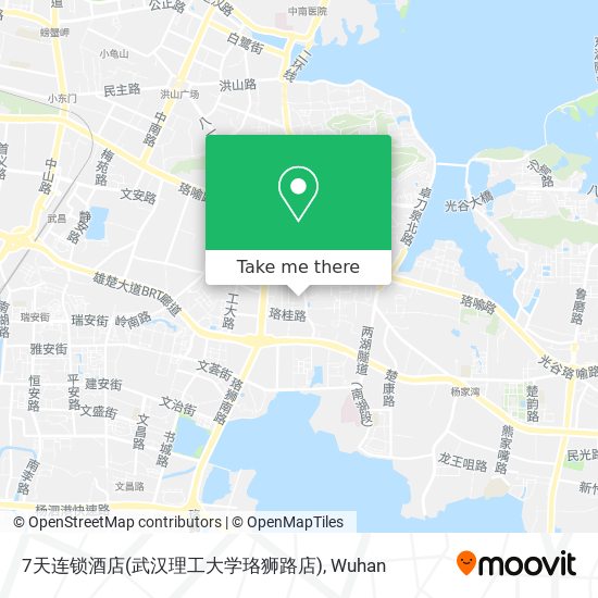 7天连锁酒店(武汉理工大学珞狮路店) map