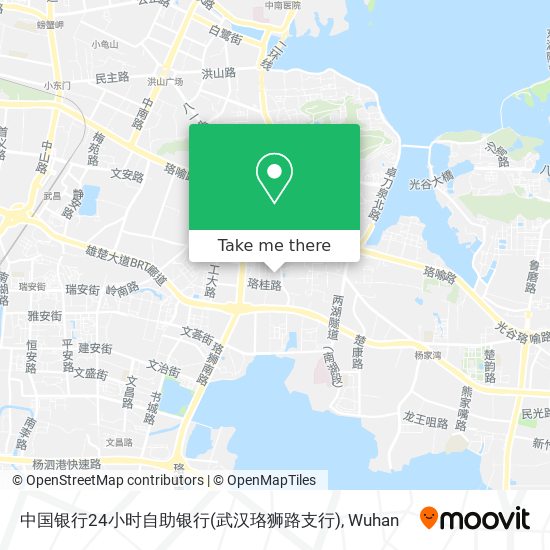 中国银行24小时自助银行(武汉珞狮路支行) map