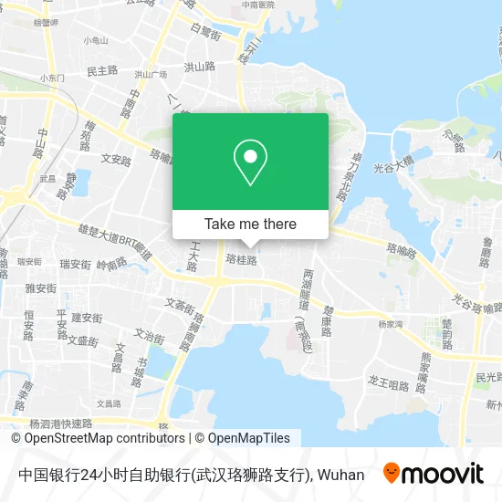 中国银行24小时自助银行(武汉珞狮路支行) map