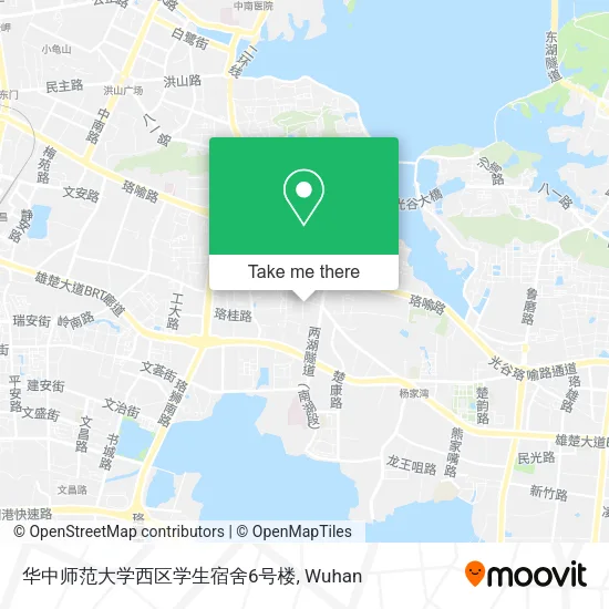 华中师范大学西区学生宿舍6号楼 map