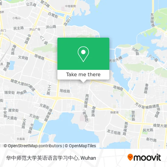 华中师范大学英语语言学习中心 map