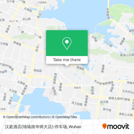 汉庭酒店(珞瑜路华师大店)-停车场 map