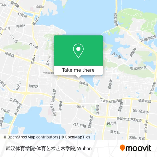 武汉体育学院-体育艺术艺术学院 map