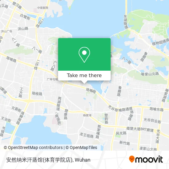 安然纳米汗蒸馆(体育学院店) map