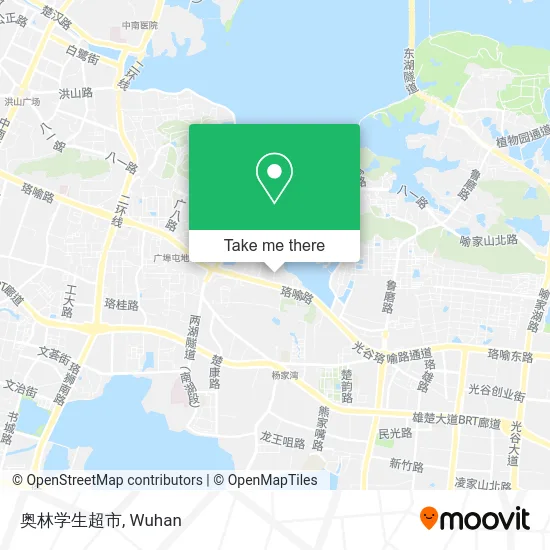 奥林学生超市 map
