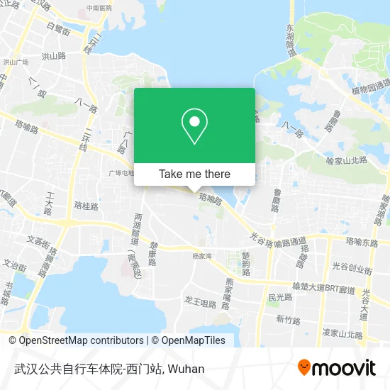 武汉公共自行车体院-西门站 map