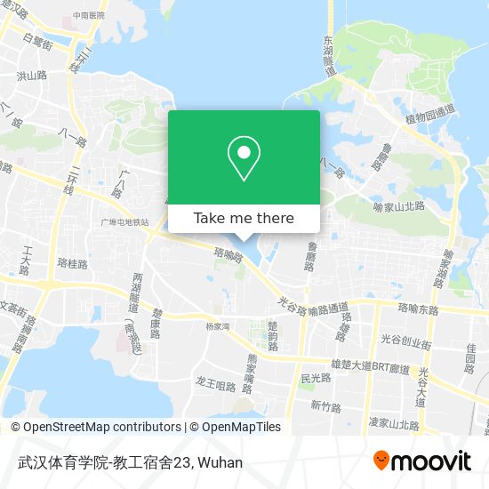 武汉体育学院-教工宿舍23 map
