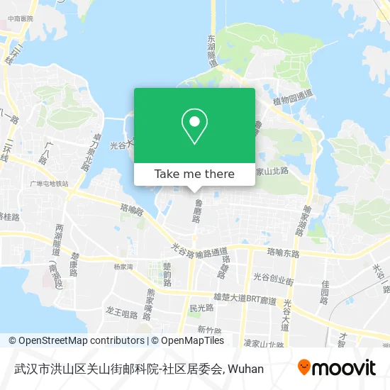 武汉市洪山区关山街邮科院-社区居委会 map