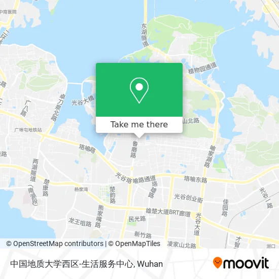 中国地质大学西区-生活服务中心 map