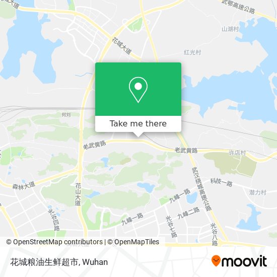花城粮油生鲜超市 map