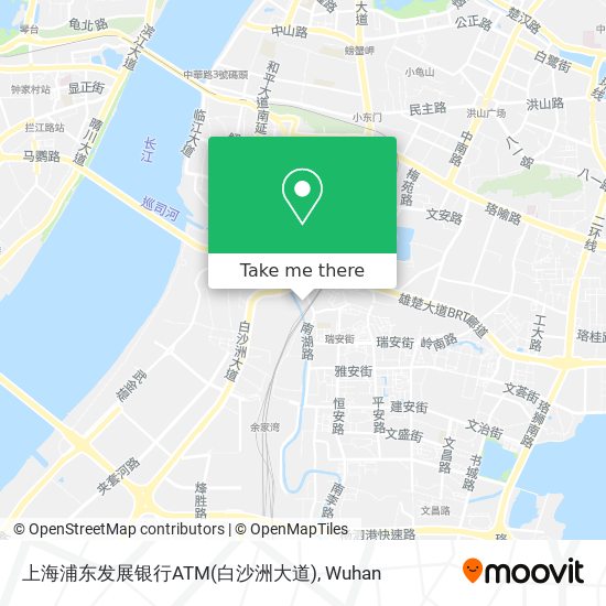 上海浦东发展银行ATM(白沙洲大道) map