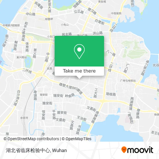 湖北省临床检验中心 map