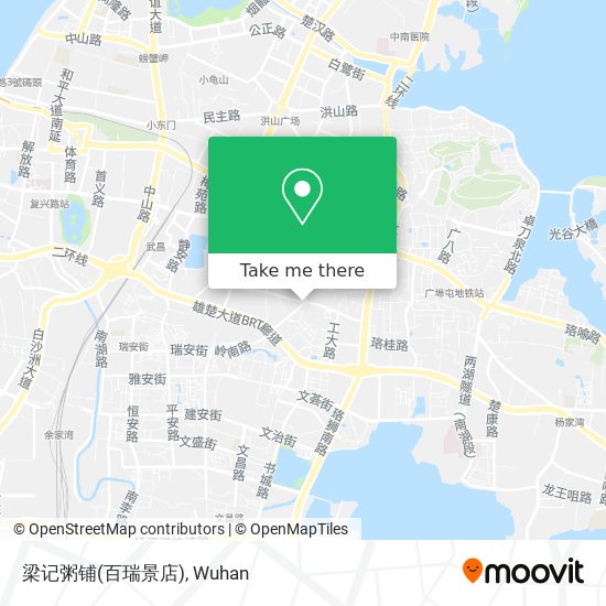 梁记粥铺(百瑞景店) map